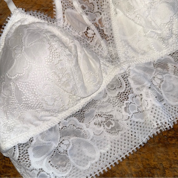 NWT Aerie Paradise Lace Padded Racerback Bralette - Picture 7 of 11